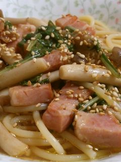 梅干し入り!和風パスタ-レシピのメイン写真