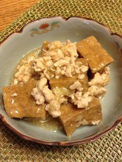 厚揚げの鶏そぼろ煮-レシピのメイン写真