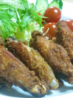 おつまみにも!簡単手羽中のカレー風味揚げ-レシピのメイン写真