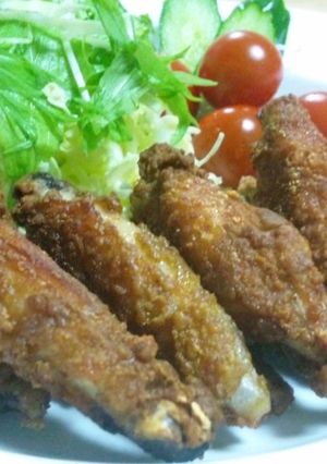 おつまみにも！簡単手羽中のカレー風味揚げ-レシピのメイン写真