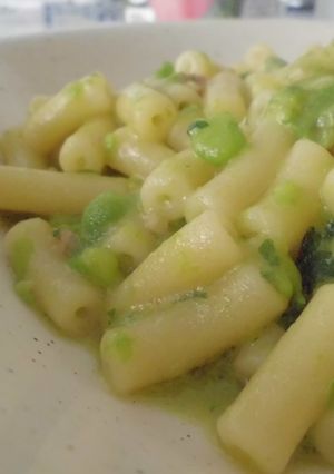 ベーコンとえんどう豆のパスタ-レシピのメイン写真