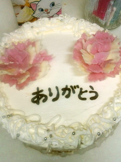 母の日に*ケーキの飾り*チョコの花-レシピのメイン写真