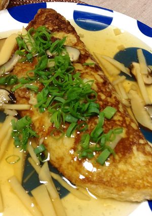 長芋のふわふわあんかけオムレツ-レシピのメイン写真