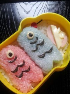 キャラ弁 子供の日に こいのぼり♪-レシピのメイン写真