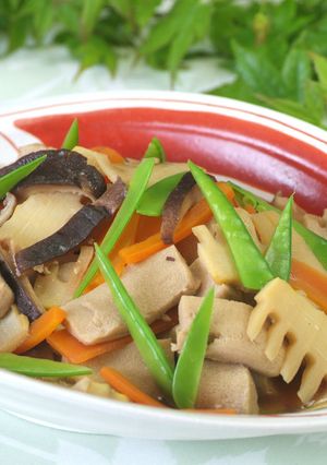 高野豆腐と筍の甘辛煮-レシピのメイン写真