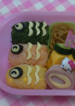 ☆キャラ弁☆...こいのぼり-レシピのメイン写真