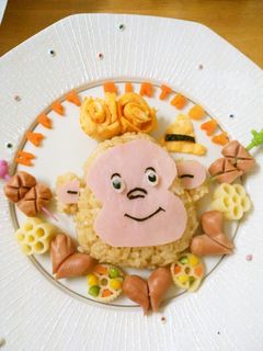 おさるのジョージ☆ランチプレート-レシピのメイン写真