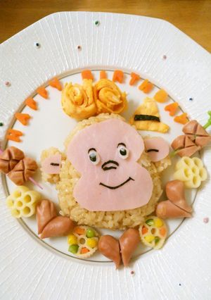 おさるのジョージ☆ランチプレート-レシピのメイン写真