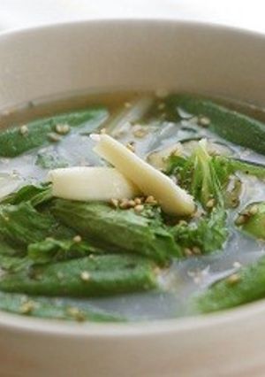 セロリとオクラのスープ-レシピのメイン写真