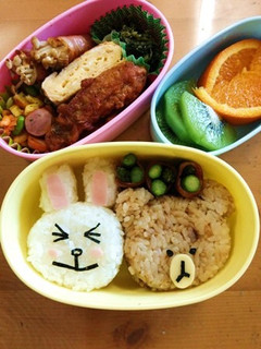 キャラ弁★LINE★ブラウンとコニー弁当-レシピのメイン写真