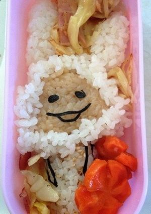 白うさぎなめこ弁当♪-レシピのメイン写真
