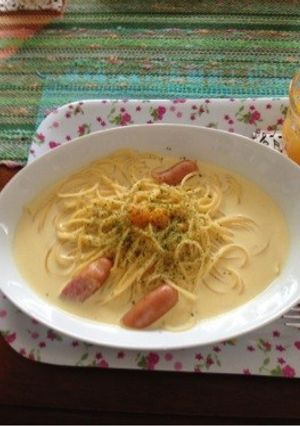 カボチャのスープスパゲティ-レシピのメイン写真