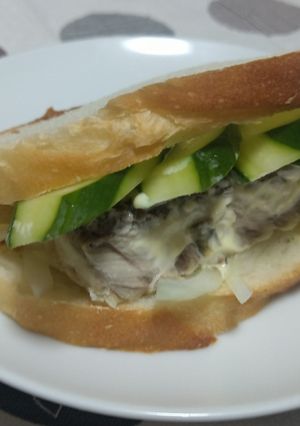 鯖のバケットサンド-レシピのメイン写真