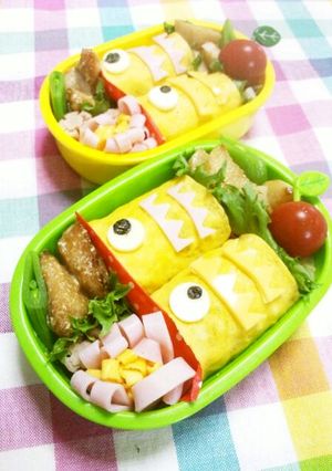 簡単☆オムライスde こいのぼりキャラ弁-レシピのメイン写真