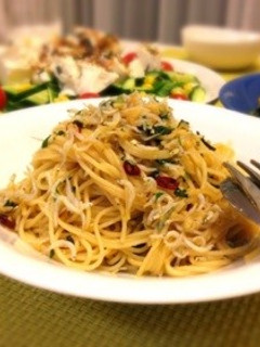 大葉としらすのペペロンチーノ♪-レシピのメイン写真