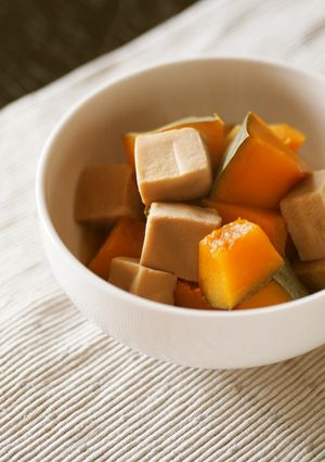 高野豆腐とかぼちゃの煮物-レシピのメイン写真