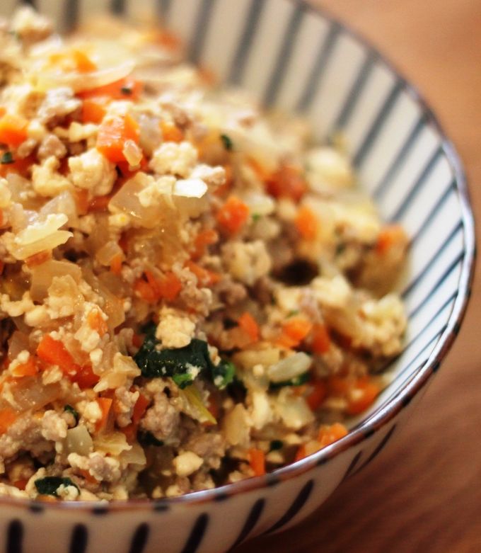 【糖質制限】野菜たっぷり！簡単炒り豆腐-レシピのメイン写真