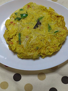 新玉ねぎたくさんの卵焼き-レシピのメイン写真