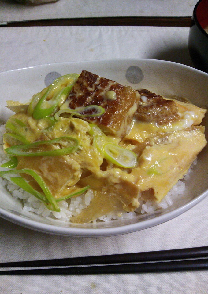 竹田の油揚げの卵とじ丼-レシピのメイン写真