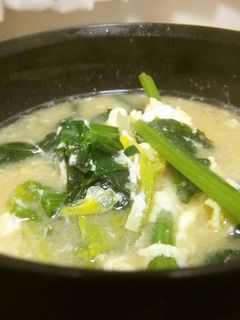 ほうれん草のお味噌汁-レシピのメイン写真