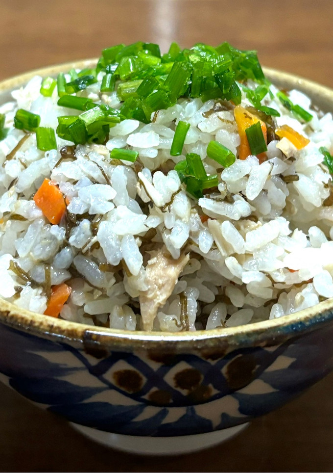 もずくとツナ缶の炊き込みご飯-レシピのメイン写真
