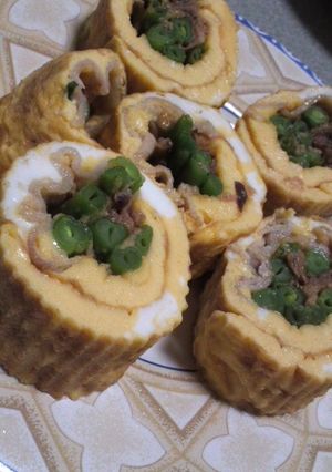 いんげん豆の玉子焼き★醤油麹-レシピのメイン写真