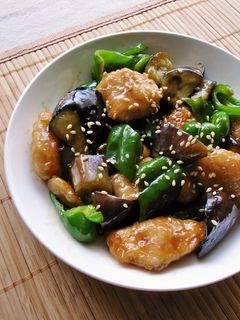 なす&ピーマン&鶏むね肉で簡単中華!-レシピのメイン写真