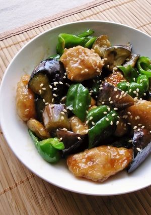 なす＆ピーマン＆鶏むね肉で簡単中華！-レシピのメイン写真