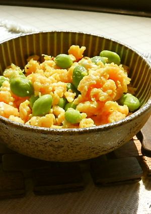 枝豆ゴロゴロ入り卵♬お弁当にもイイよ❤-レシピのメイン写真