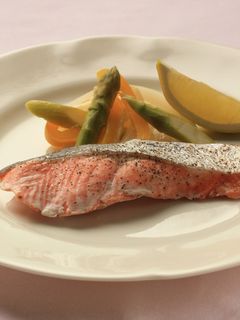 鮭と野菜のレンジ蒸し-レシピのメイン写真