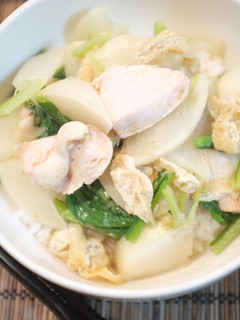 かぶと油揚げの和風丼-レシピのメイン写真