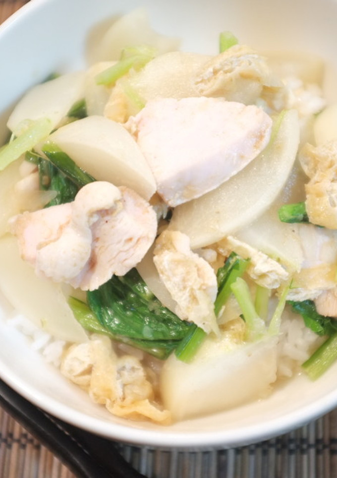 かぶと油揚げの和風丼-レシピのメイン写真