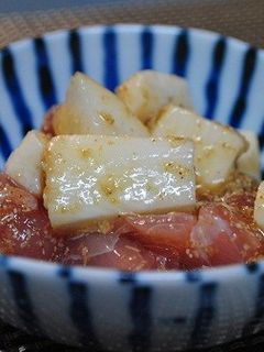 マグロと長いものナムル風-レシピのメイン写真