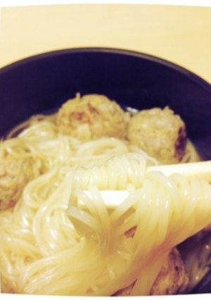 肉団子にゅうめん-レシピのメイン写真