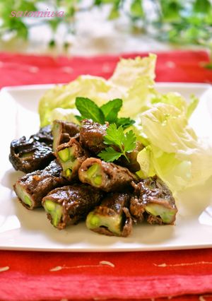 エスニック風おつまみ✿さつま揚げの牛肉巻-レシピのメイン写真