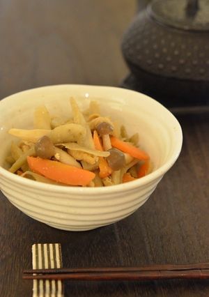 きのことごぼうの胡麻きんぴら-レシピのメイン写真