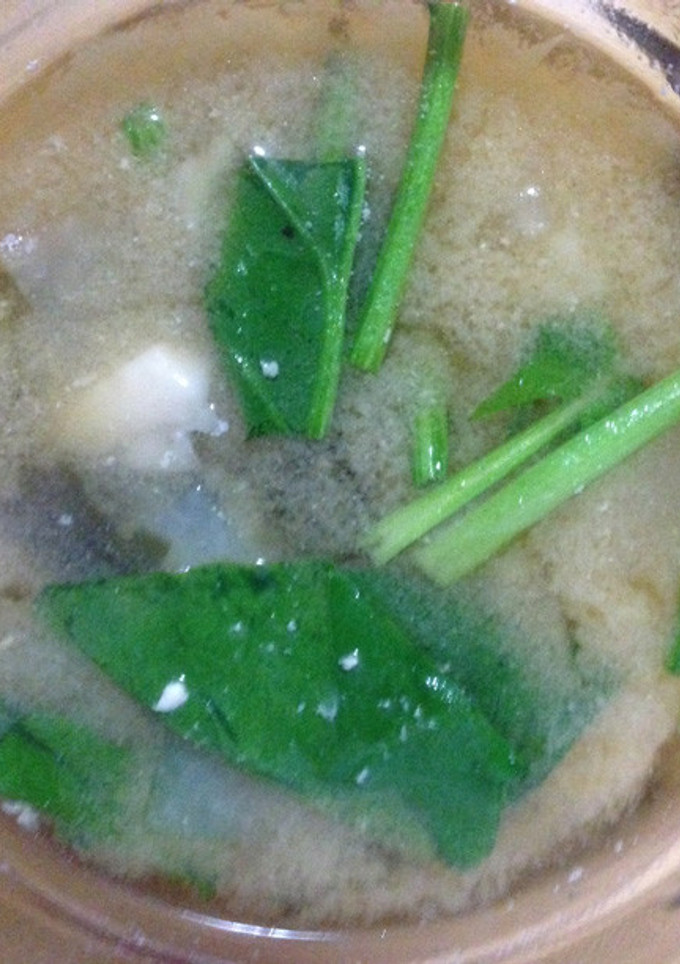 鶏胸と大根と舞茸とほうれん草の味噌汁-レシピのメイン写真