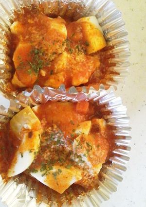 ゆで卵のミートソース焼き　お弁当用-レシピのメイン写真