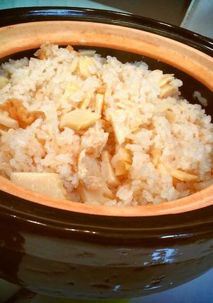 土鍋でたけのこご飯-レシピのメイン写真