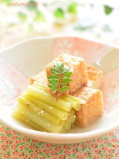 蕗と厚揚げの塩麹炊き✿-レシピのメイン写真