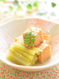 蕗と厚揚げの塩麹炊き✿-レシピのメイン写真