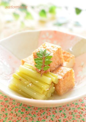蕗と厚揚げの塩麹炊き✿-レシピのメイン写真