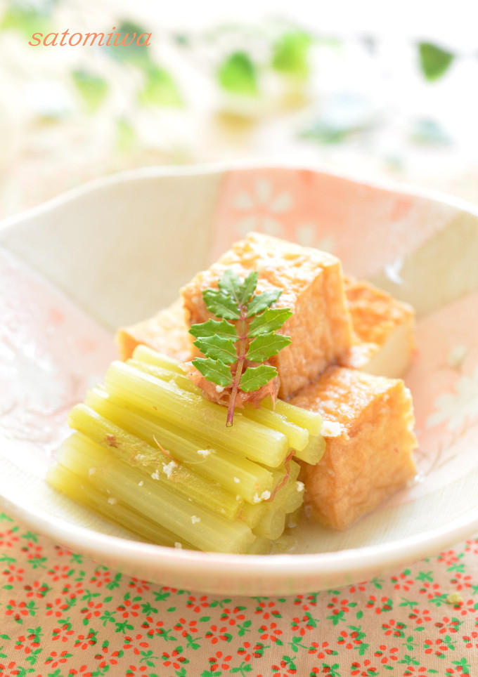 蕗と厚揚げの塩麹炊き✿-レシピのメイン写真