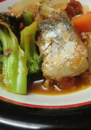 サバ缶(味付)で簡単トマト煮-レシピのメイン写真