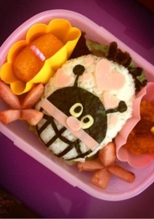 バイキンマンのキャラ弁♡-レシピのメイン写真