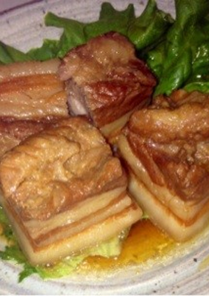 圧力鍋とお玉で簡単♪豚の角煮-レシピのメイン写真