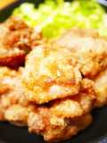 肉汁がジュワッと旨い！鶏もも肉の塩唐揚げ