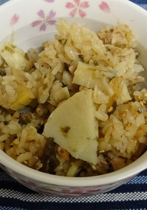 筍とツナと塩コンブの炊き込みご飯-レシピのメイン写真