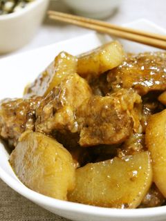 圧力鍋で*重ね豚と大根のこってりソース煮-レシピのメイン写真
