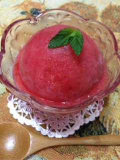 再現☆すし哲のいちごシャーベット-レシピのメイン写真